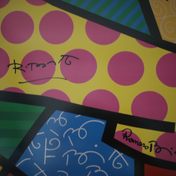 The Hug by Romero Britto limited edition print signed - Picture 4 of 8